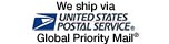 We ship Internationally with USPS and UPS